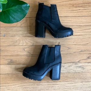 Chunky Black Boots